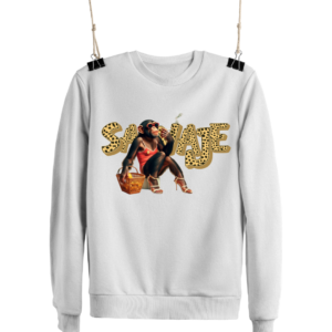 sudadera unisex mono salvaje